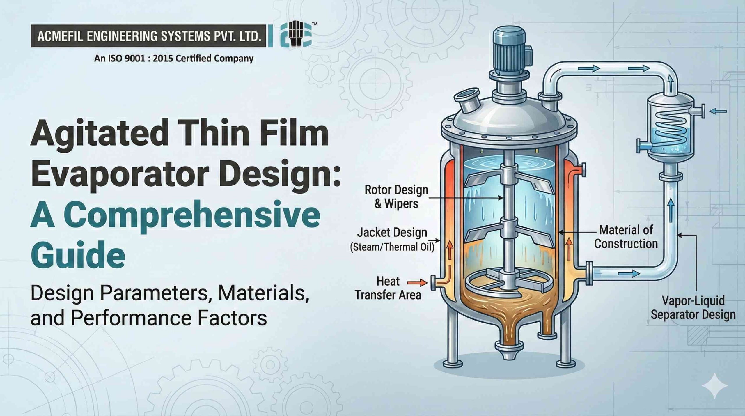 Agitated Thin Film Evaporator Design