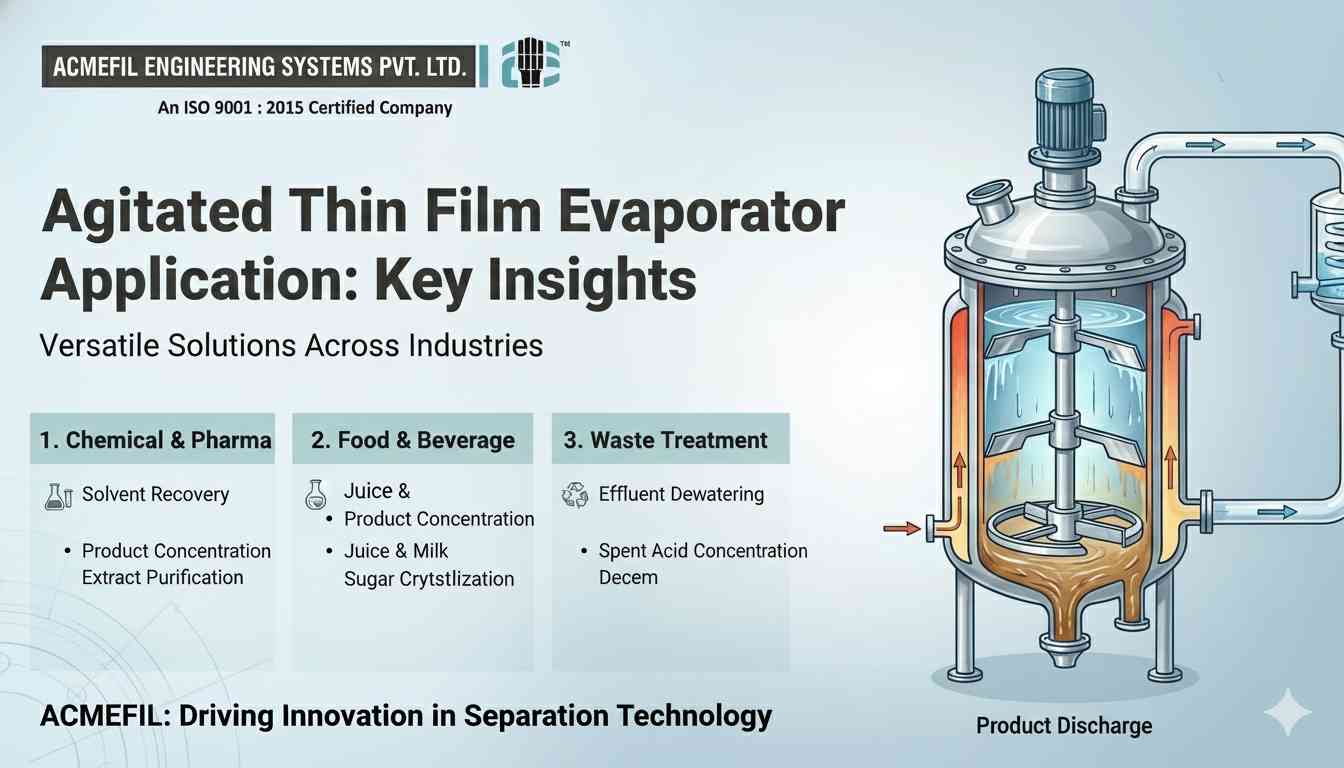 Agitated Thin Film Evaporator Application: Key Insights